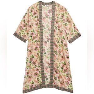 Aerie Long Floral Cape